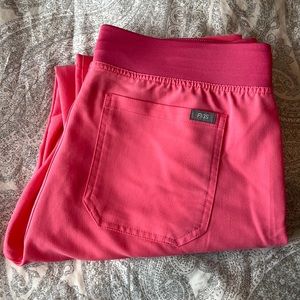 Hot Pink Figs Livingston Basic Scrub Pants Medium Petite